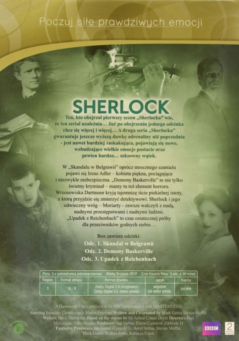 Sherlock Seria 2 płyta DVD