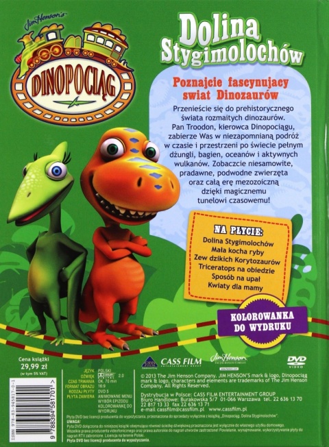 Dinopociąg - Dolina Stygimolochów płyta DVD