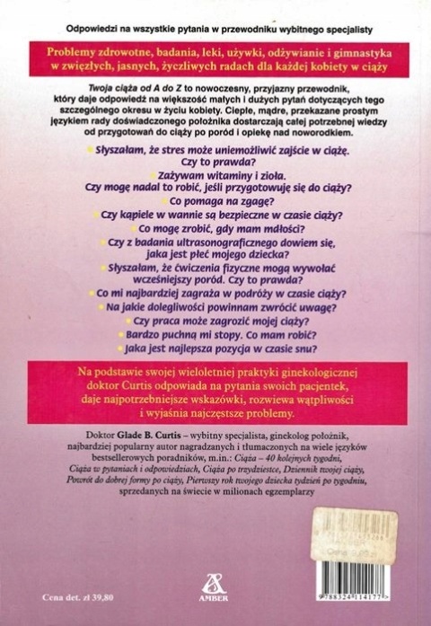 TWOJA CIĄŻA OD A DO Z Glade B. Curtis