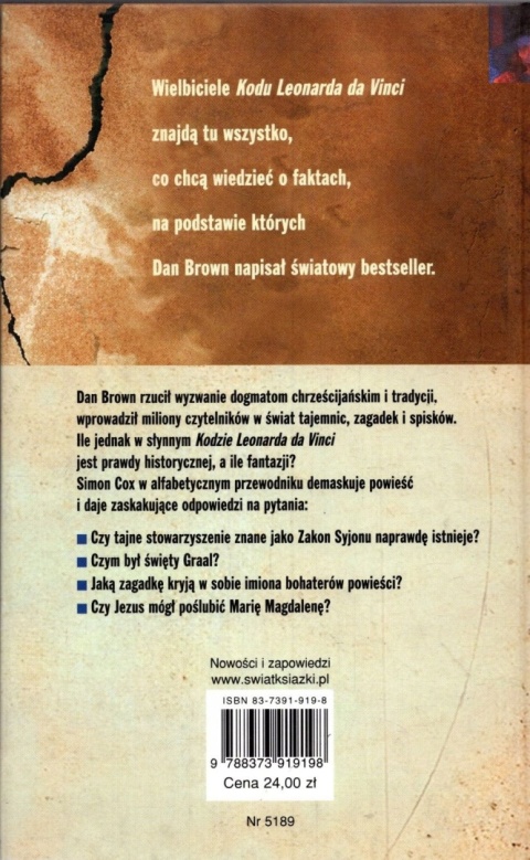 Złamany kodu Leonarda da Vinci Simon Cox