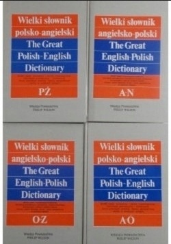 Wielki słownik polsko-angielski 4 tomy Praca zbiorowa