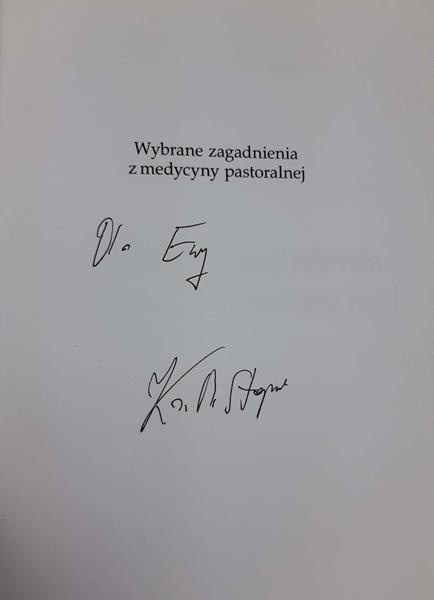 Wybrane zagadnienia z medycyny pastoralnej