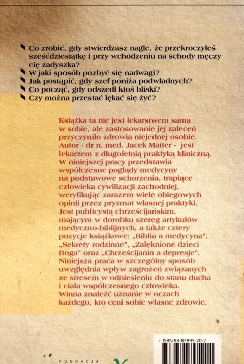 Tajemnice Biblii i medycyny Jacek Matter