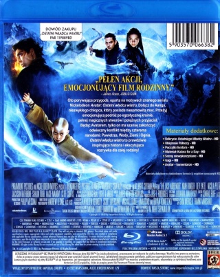 Ostatni Władca Wiatru (The Last Airbender) płyta Blu-ray