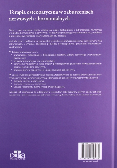 Terapia Osteopatyczna W Zaburzeniach Nerwowych I Hormonalnych Camirand N.
