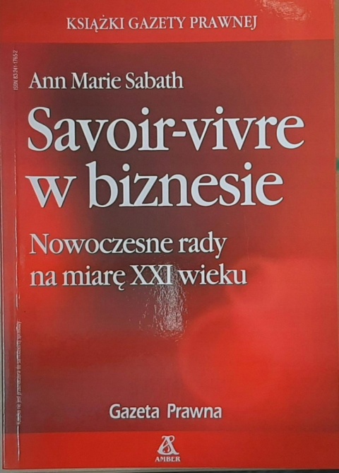SAVOIR-VIVRE W BIZNESIE ANN MARIE SABATH
