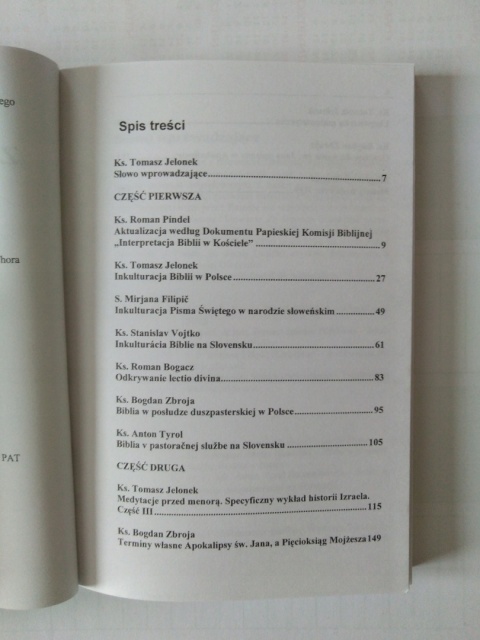Z badań nad Biblią 5 Jelonek i in.