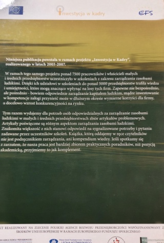 Inwestycja w kadry perspektywa małych i średnich przedsiębiorstw