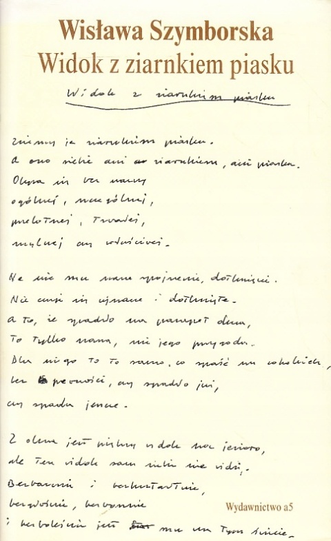 Widok z ziarnkiem piasku Wisława Szymborska
