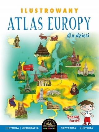 ILUSTROWANY ATLAS EUROPY VIDEOGRAF EWELINA SZEŁĘG