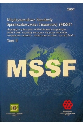 MSSF tom 2 Międzynarodowe Standardy Sprawozdawczości Finansowej